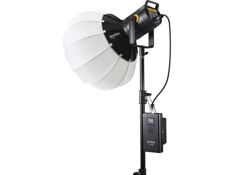Godox Videoleuchte UL60 Geräuschlos-LED Geräuschlose 60-W-LED-Lampe mit Tageslichttemperatur (5600K), die dank eines speziell entwickelten lüfterlosen Systems eine geräuschlose Kühlung bietet