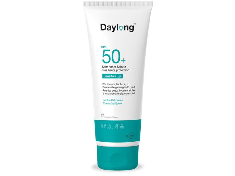 DAYLONG Sonnengel Sensitive Gel-Creme SPF 50  200 ml Sonnenschutz für empfindliche Haut