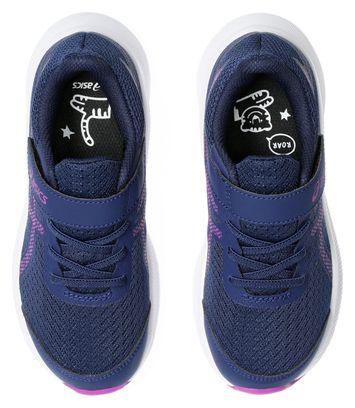 Chaussures Running Asics Patriot 13 PS Bleu/Rose Enfant