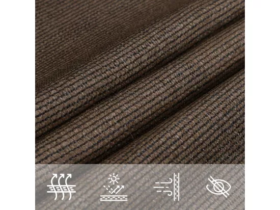 Voile d'ombrage 160 g/m² Marron 2,5x3,5 m PEHD