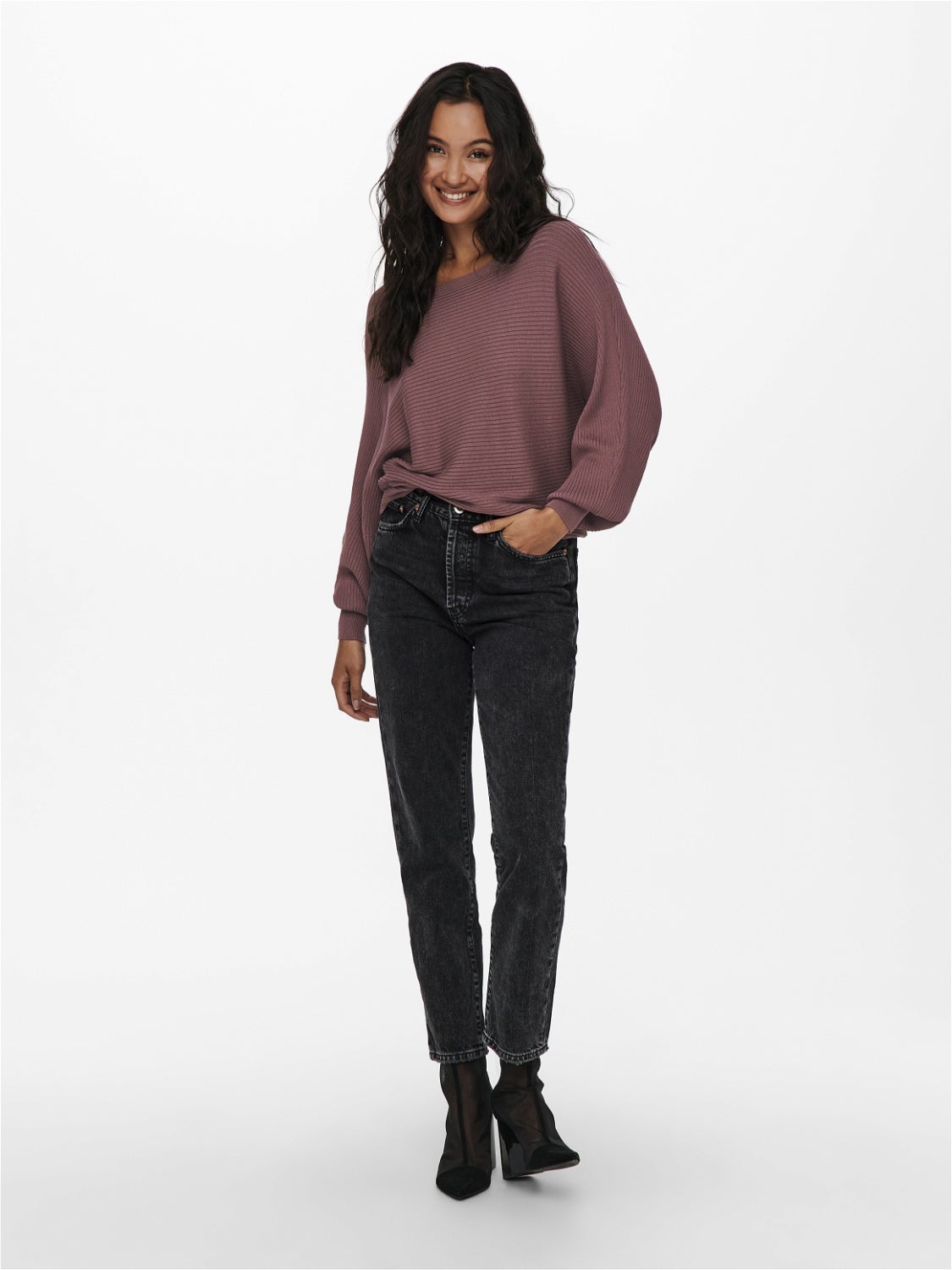 ONLADALINE Strickpullover Rose Brown