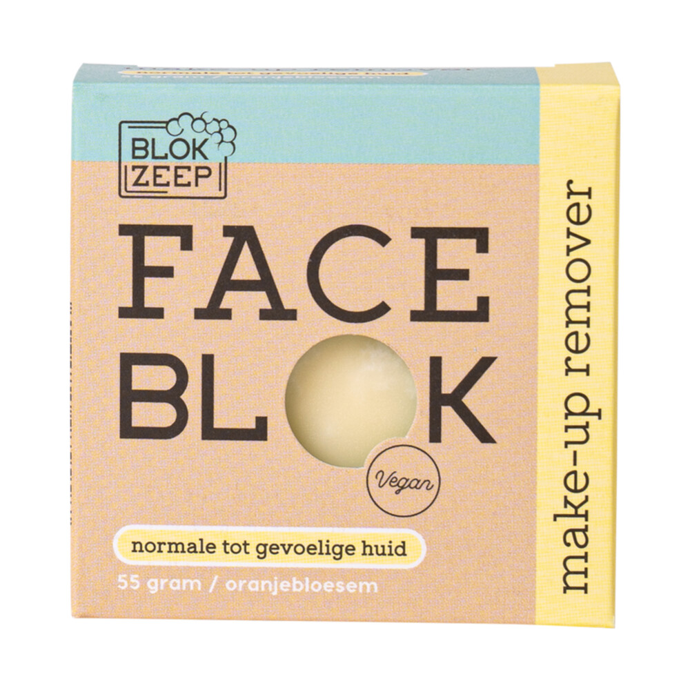 Blokzeep Make-up remover Bar Oranjebloesem55 gr