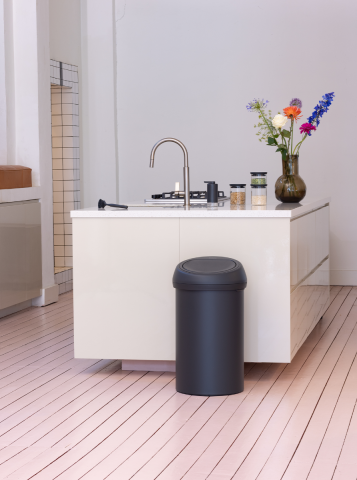 Touch Bin afvalemmer, 60 liter - Mineral Infinite Grey