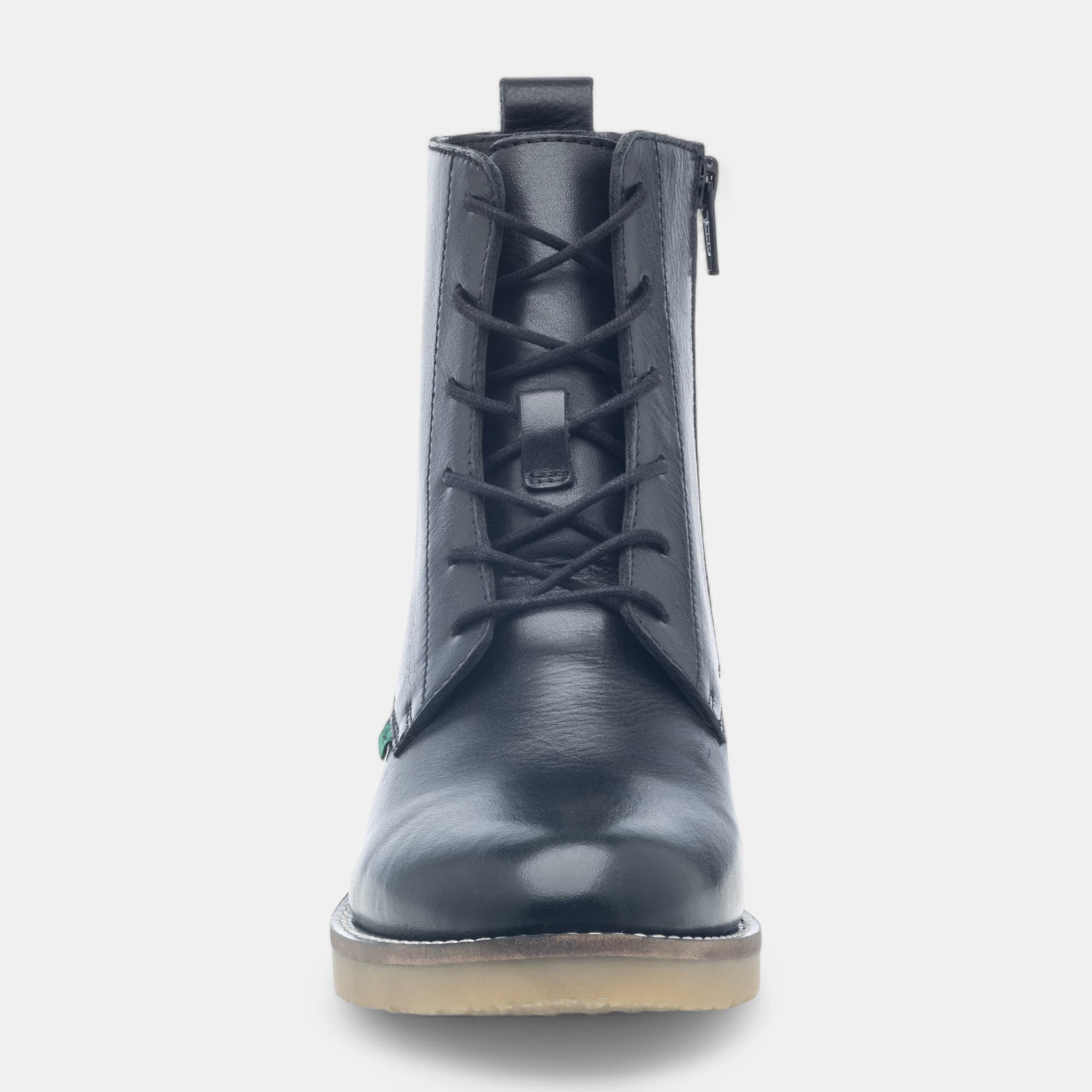 Bottines à lacets Femme en cuir noir