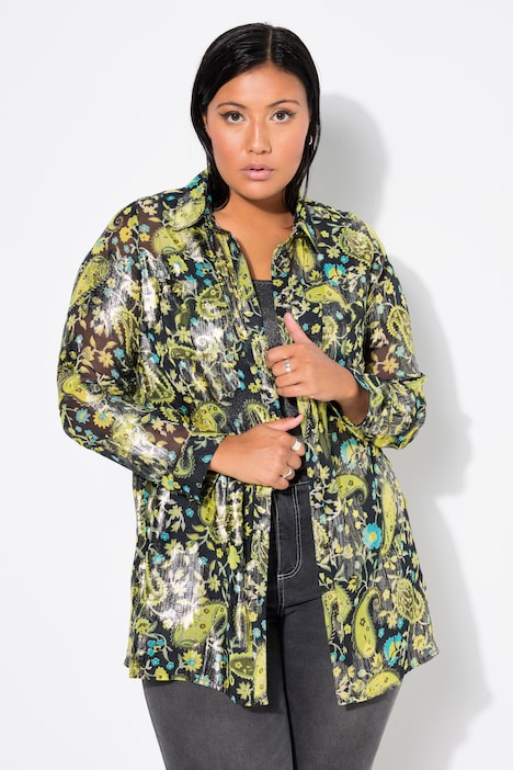 Hemdbluse, Boxy Shape, Paisleyprint