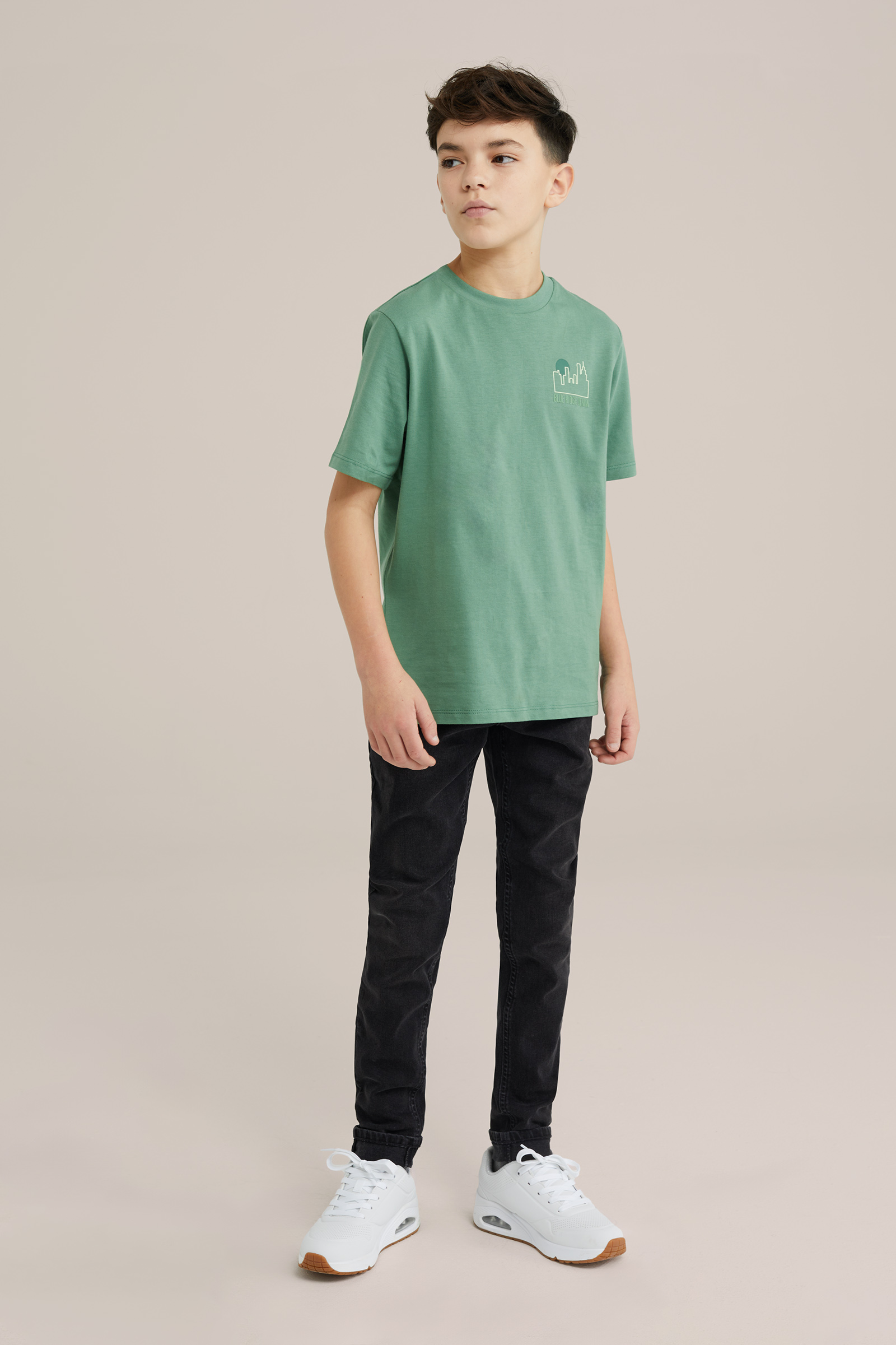 Jongens slim fit jeans met stretch Blue Ridge Donkergrijs