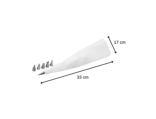 ZENKER - Pâtisserie Poche à douille et 6 embouts de décoration en inox ref.42788