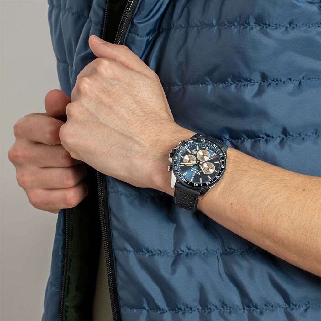 Montre Festina Timeless Chronographe Bleu