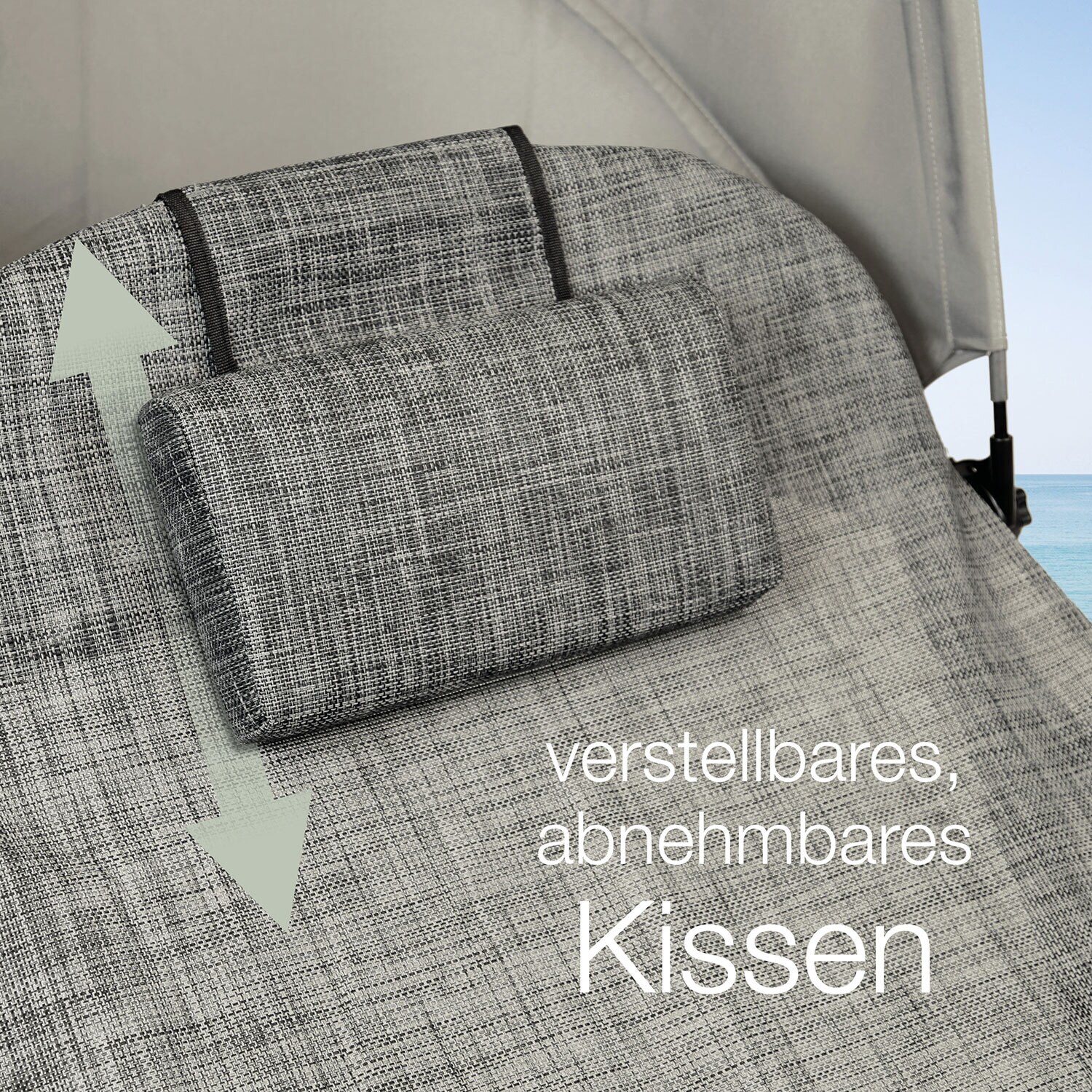 aktivshop Relax-Schaukelliege grau-kariert