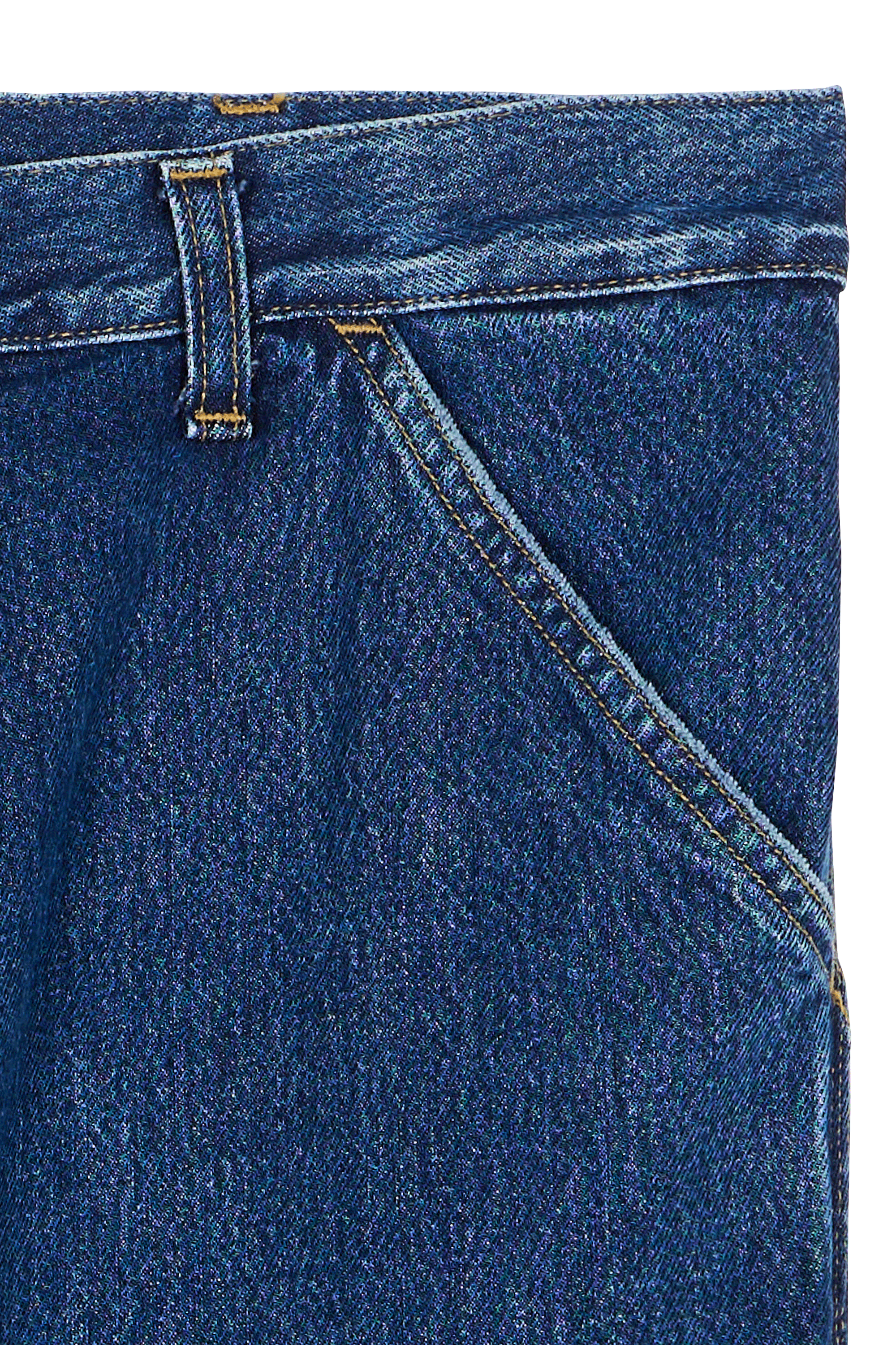 CARHARTT WIP jean Single Knee Bleu