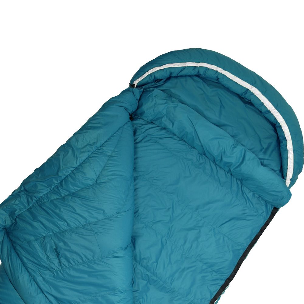 Grüezi Bag Biopod DownWool Subzero Comfort R Schlafsack autumn blue