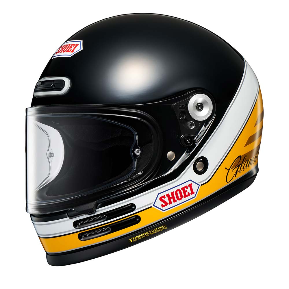Shoei - Casque Glamster 06 Abiding TC-3 / Noir / Blanc / Jaune