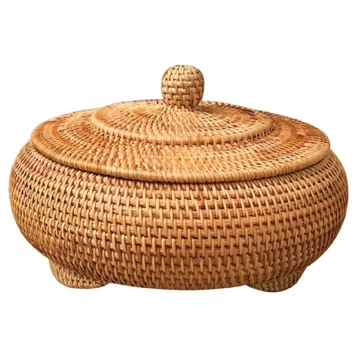 Universal Panier rond en rotin - Osier tissé