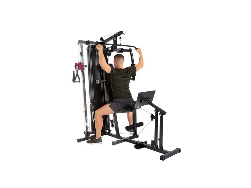HAMMER Kraftstation Ferrum TX3 Fitnessgerät mit Seilzugsystem und Beinpresse