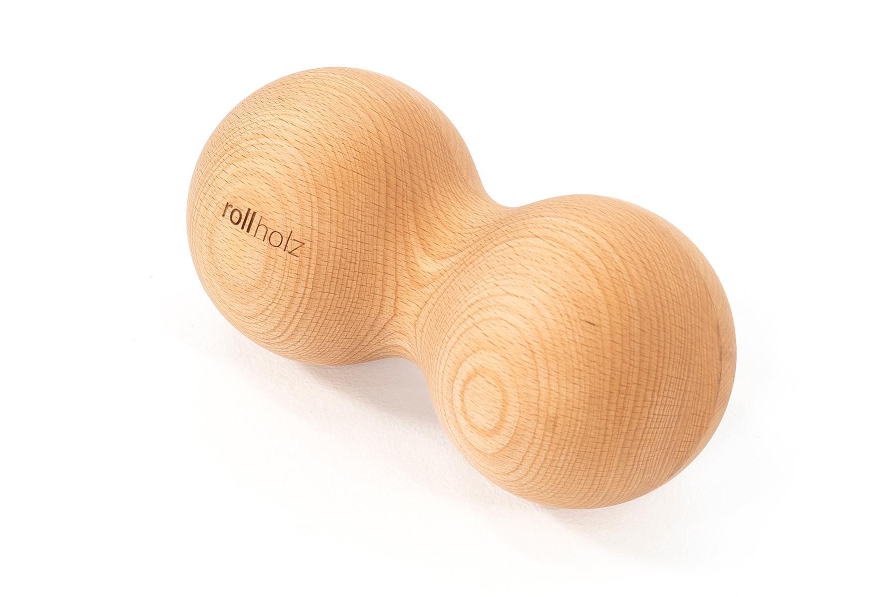 rollholz Duoball Doppelkugel Buche 10 cm