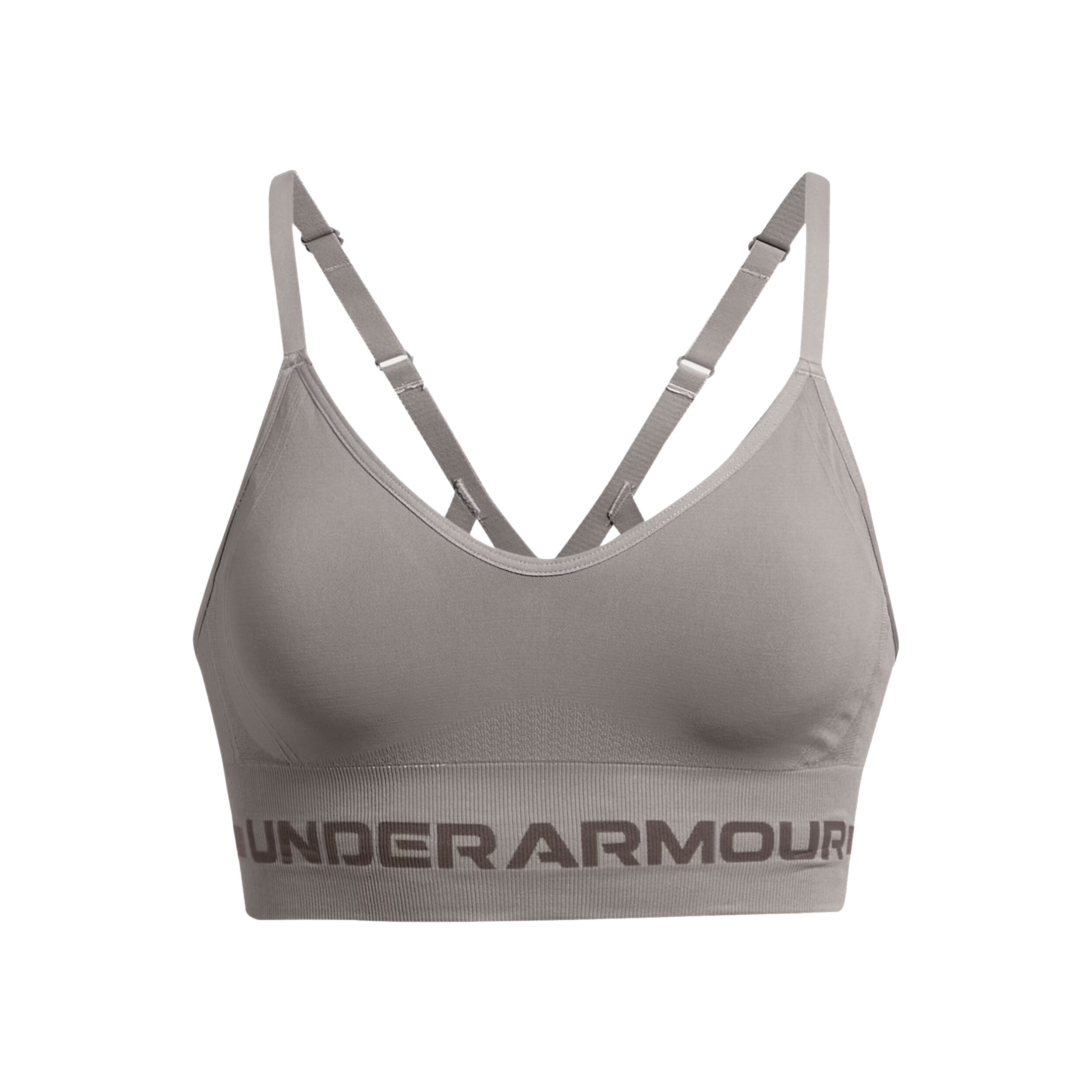 Under Armour Seamless Low Long Soutien-gorge Sport Femmes - Gris