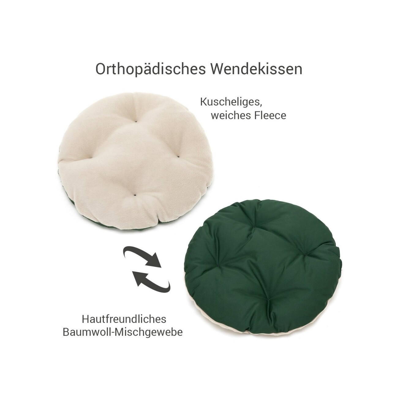 Doctor Bark Hundenest beige /grün S