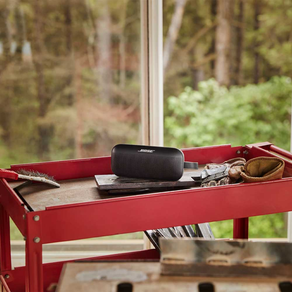 SoundLink Flex Wireless Bluetooth Lautsprecher Wasserdicht IP67 mit Trageschlaufe (865983-0100) - Schwarz