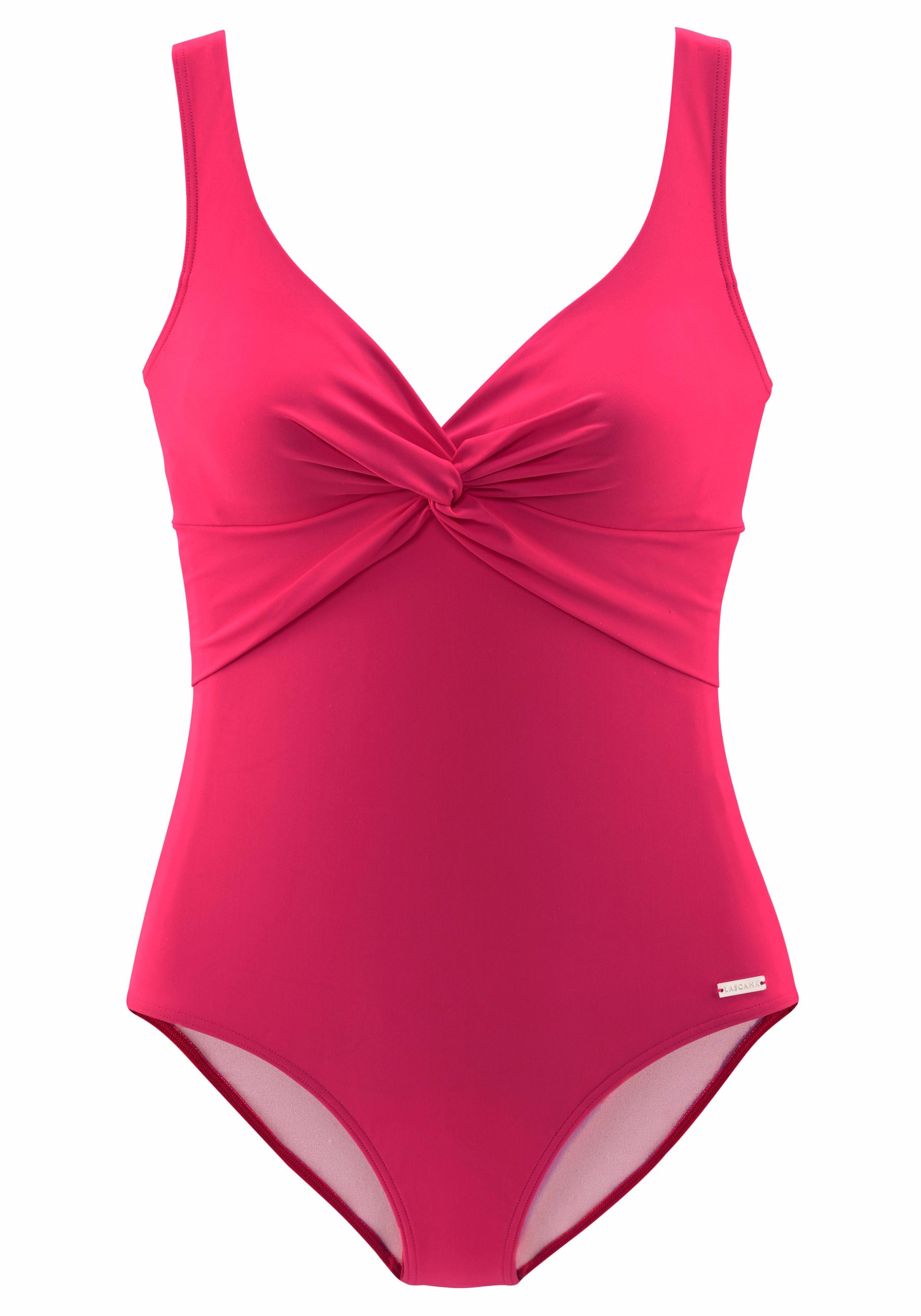 LASCANA Badeanzug , mit Shaping-Einsatz vorn, eingearbeitete Softcups, mit Raffungen