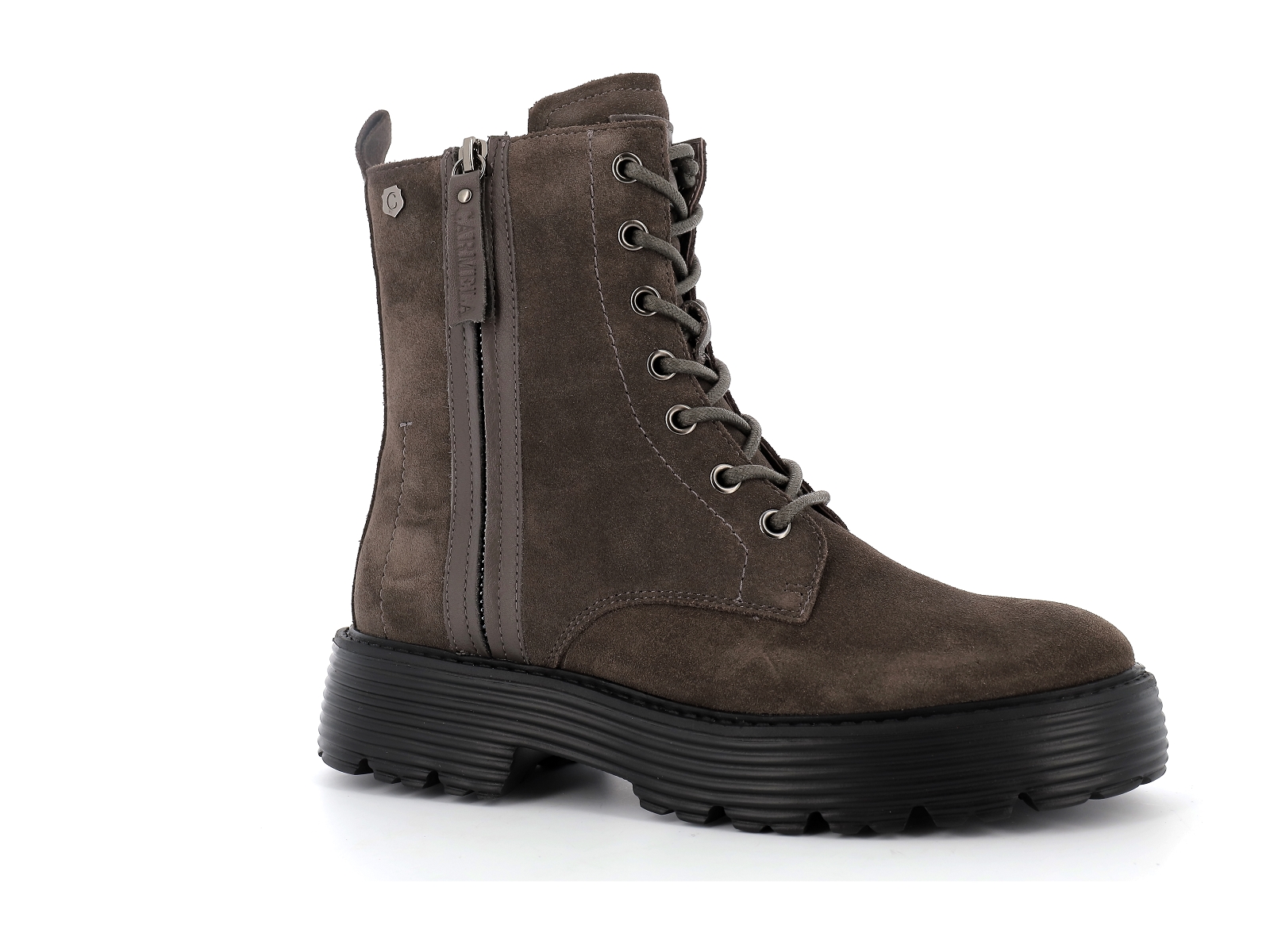 Carmela-68005 Nubuck Gris Foncé