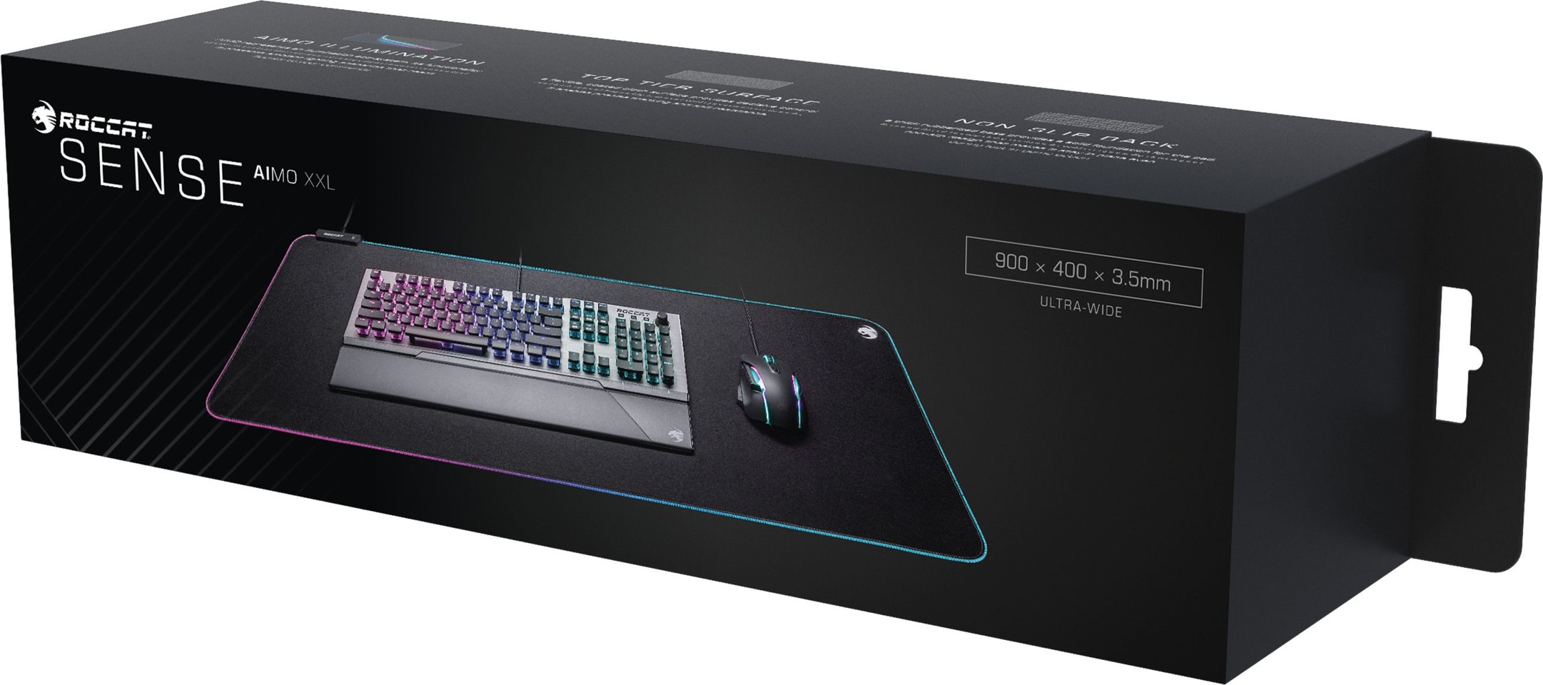 Roccat - Sense Aimo Musemåtte - RGB - XXL
