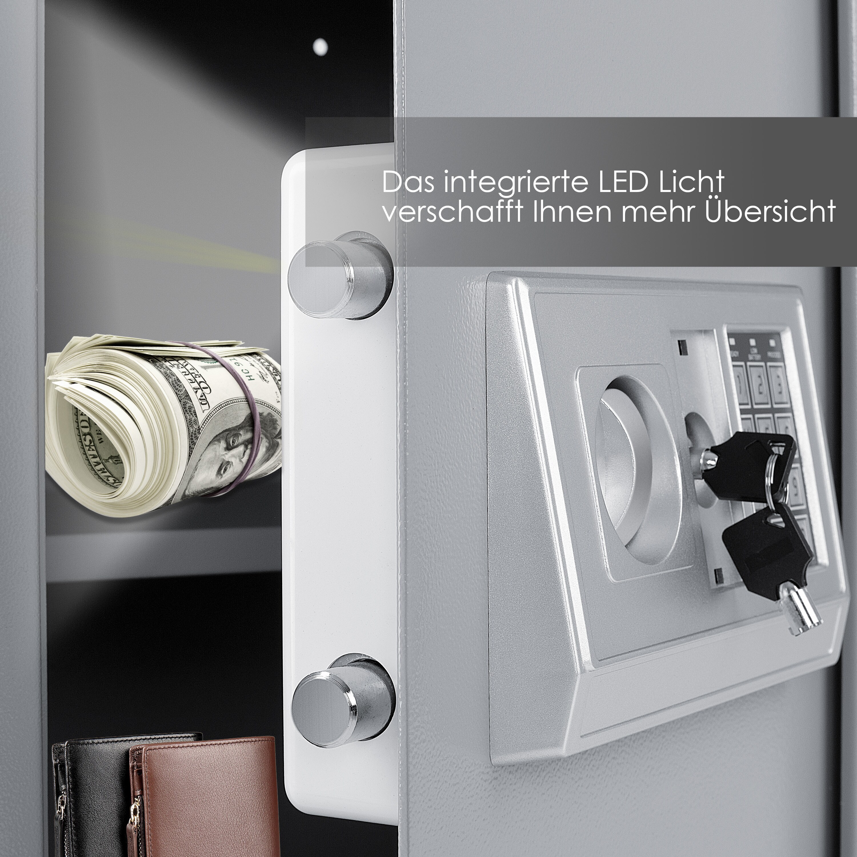 KESSER® Elektronischer Safe Tresor Geldschrank Wandtresor Wandsafe 50x35x34,5