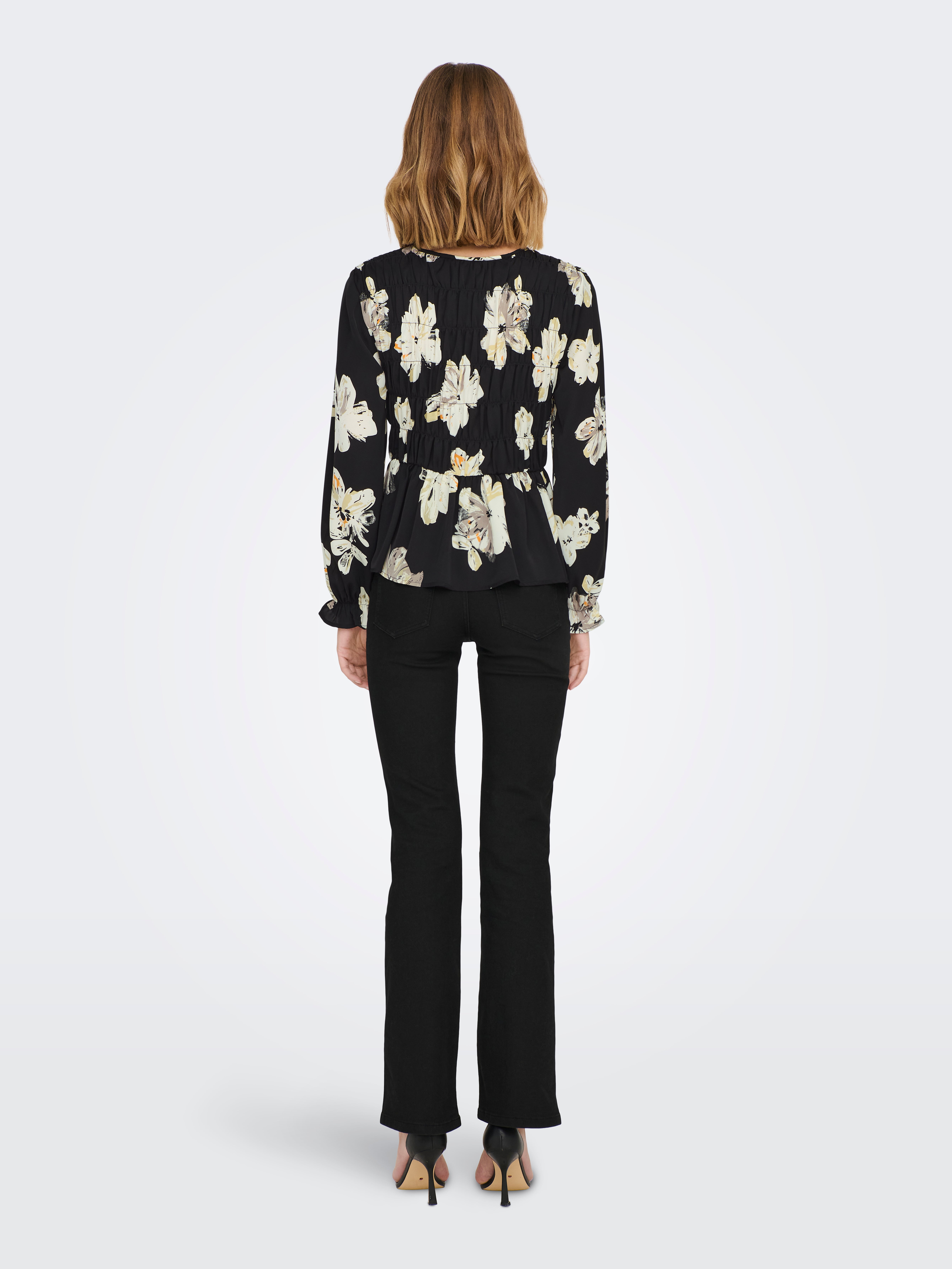 JDYKARLA Gesmoktes Top Black