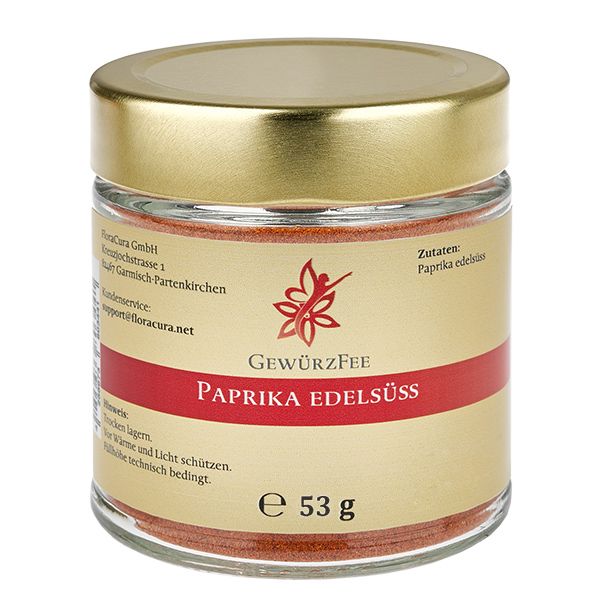 Gewürzfee Paprika edelsüss im Schraubglas