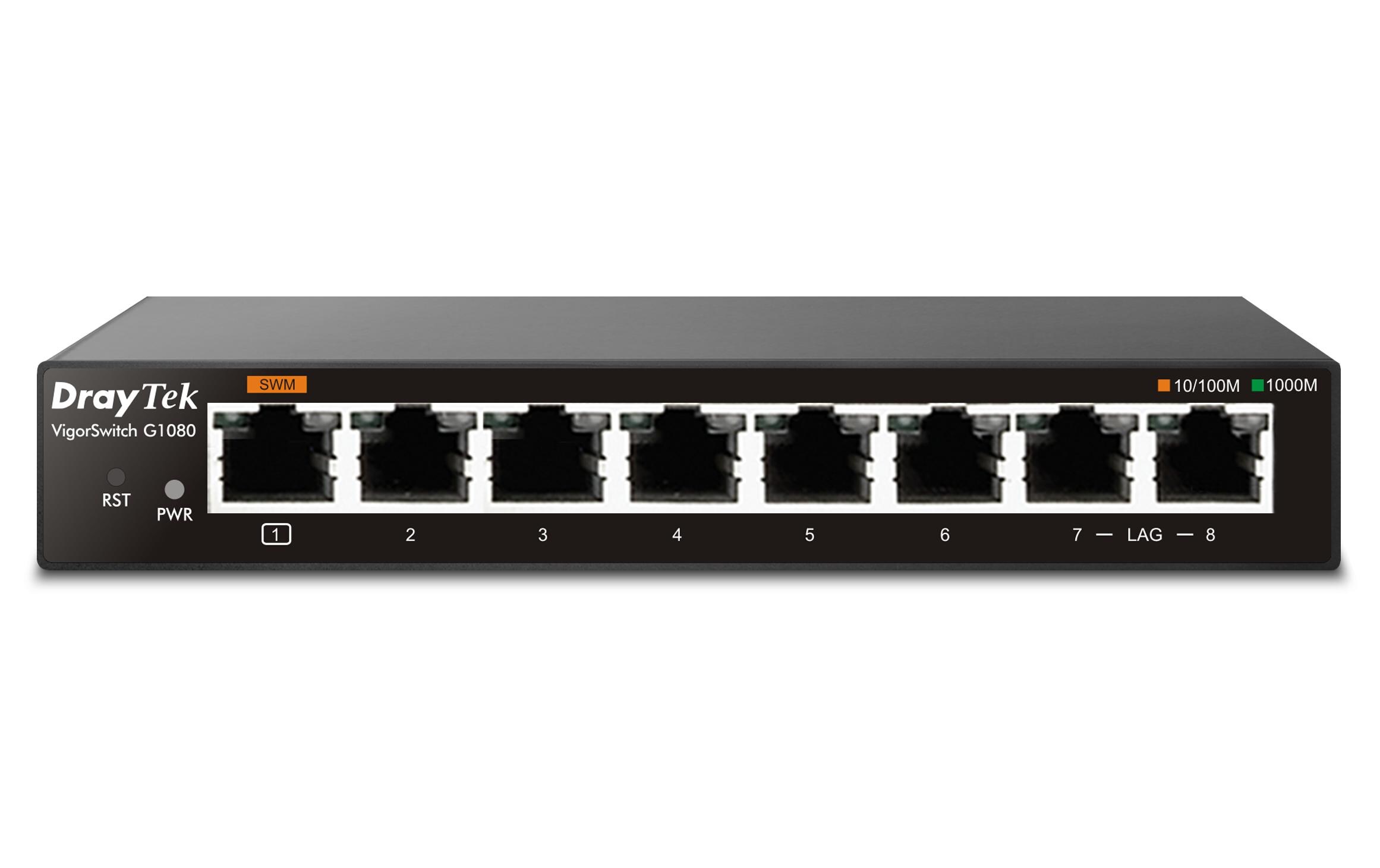 Switch VigorSwitch G1080 8 PortVigorSwitch G1080 8-Port Managed Gigabit Switch