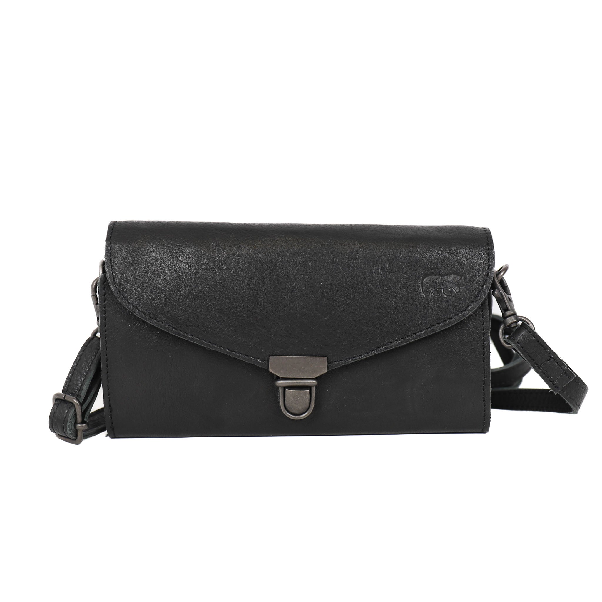 Clutch/enveloptasje 'Pascalle' zwart BLACK