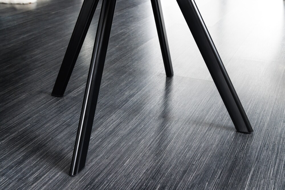riess-ambiente Stuhl THE DUTCH COMFORT - drehbar grau Samt mit Armlehnen Modern Design Metallbeine