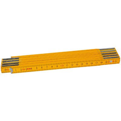 Mètre pliant en bois, longueur: 2,0 m