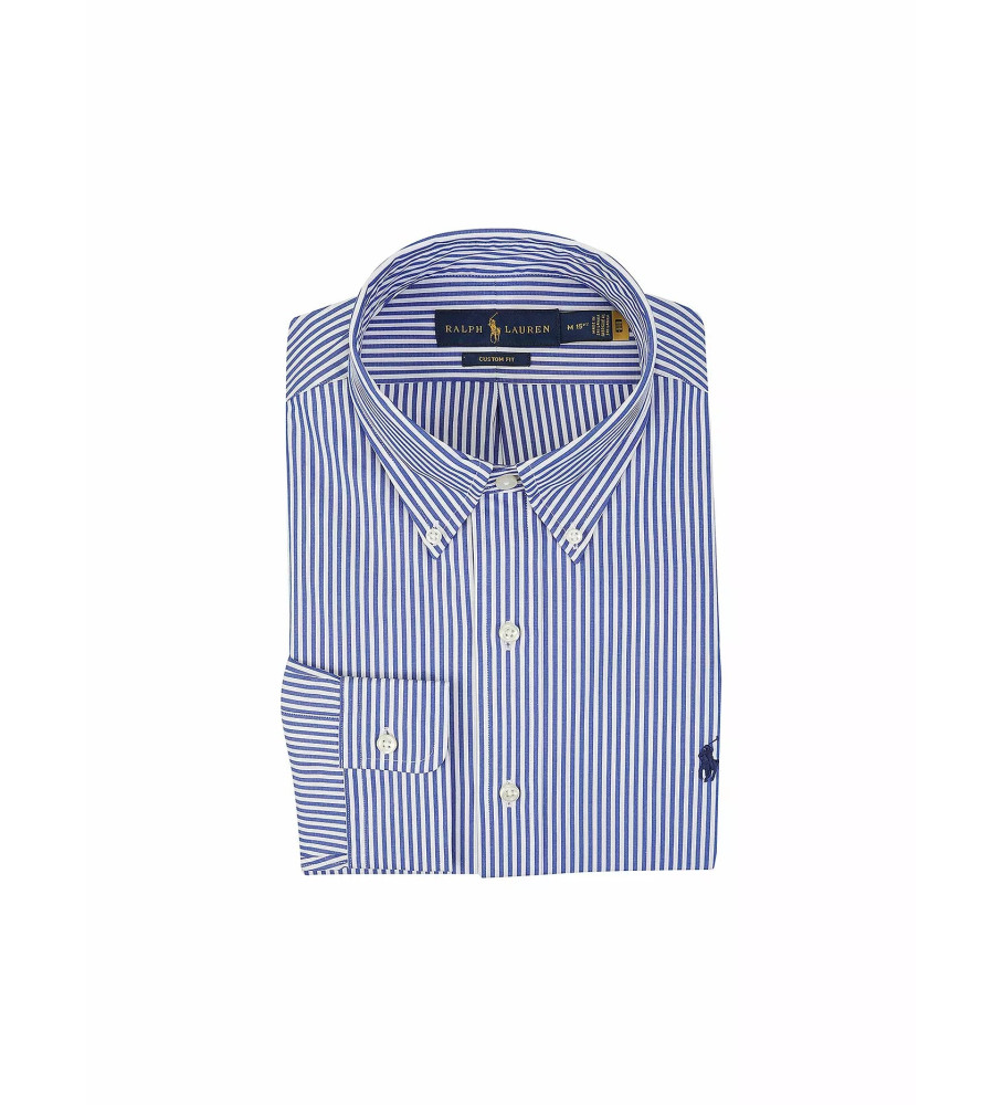 Camisa Ralph Lauren Custom Fit azul