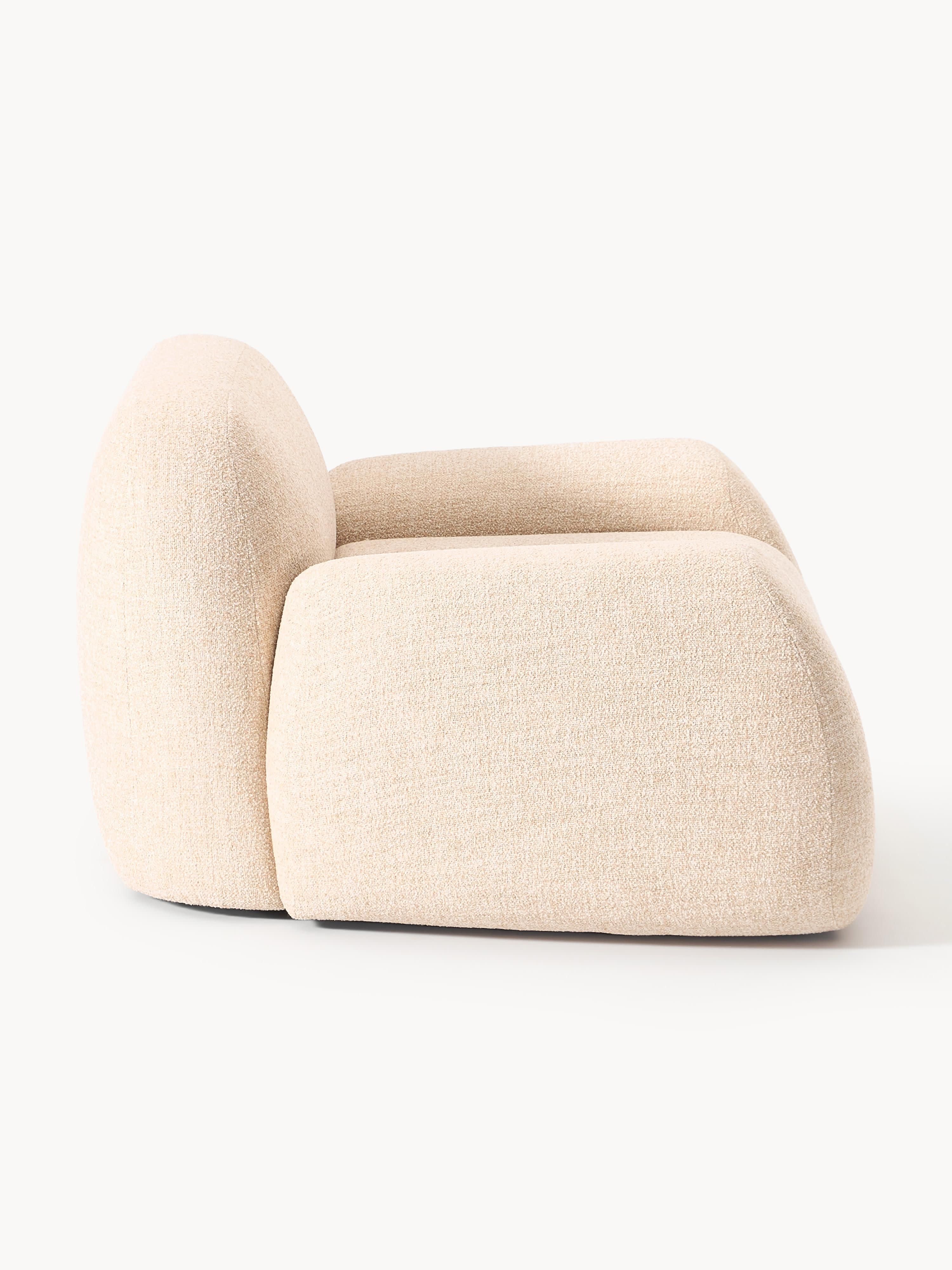 Loungefauteuil Wolke van bouclé