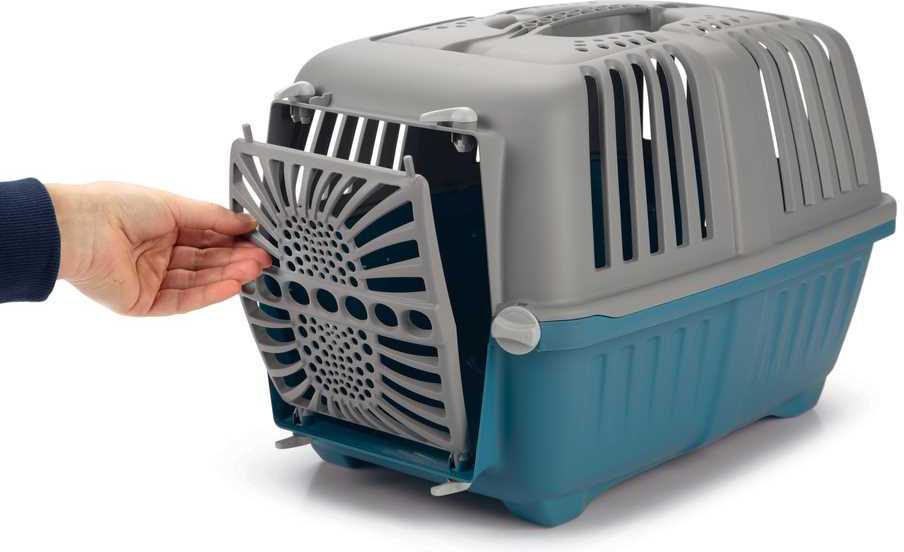 Beeztees katten reismand Pratiko Eco blauw / grijs 48 x 31 x 33 cm