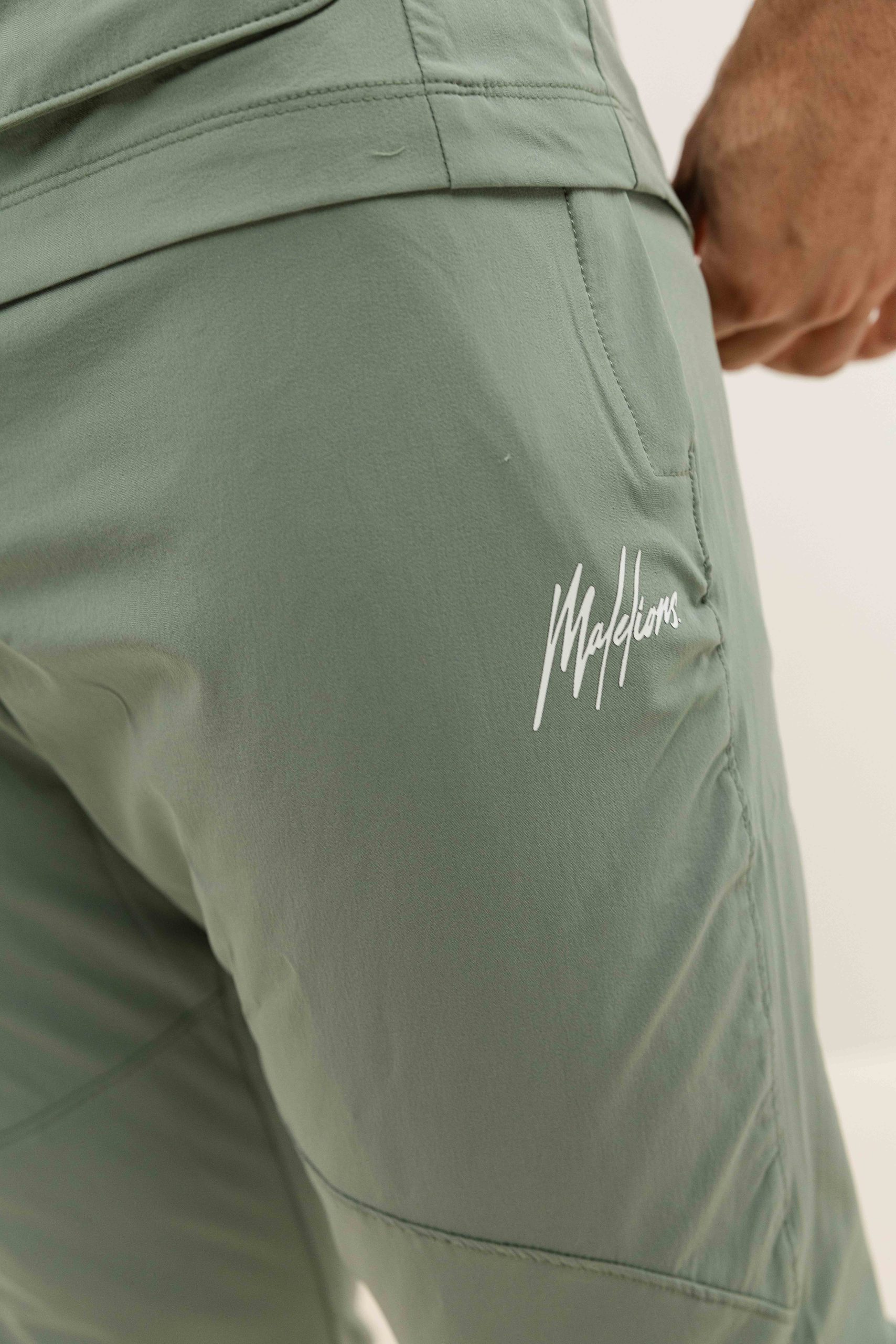 Malelions Sport Running Trainingspak Heren Lichtgroen