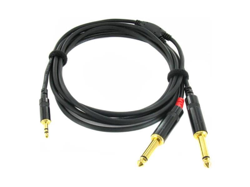 Cordial Audio-Kabel 3.5 mm Klinke - 6.3 mm Klinke 1.5 m Studiokabel