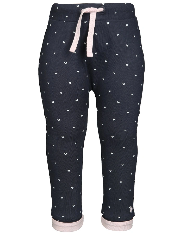 Jersey-Hose COMFORT NEENAH – HEARTS in navy