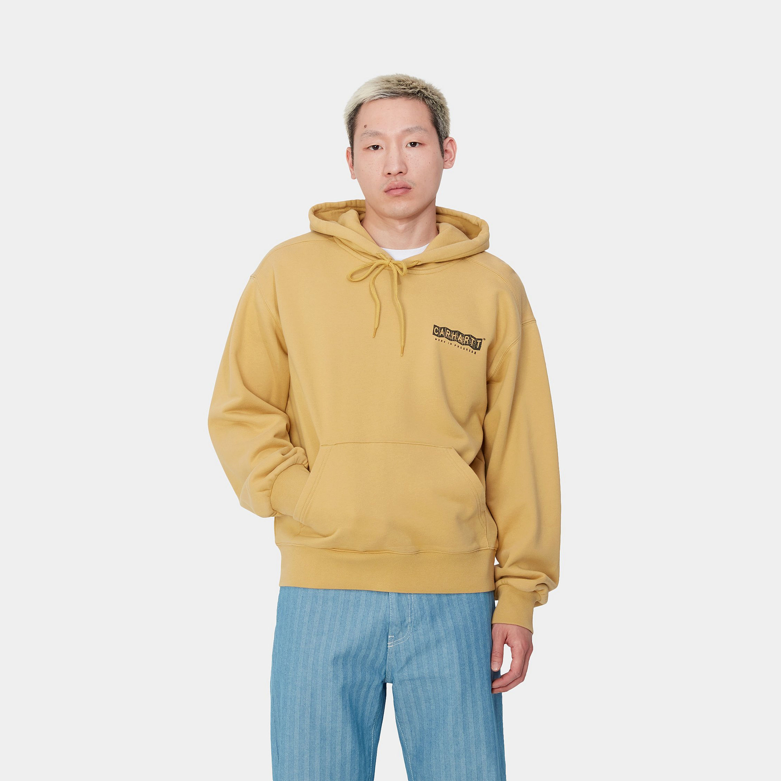 Carhartt WIP Hooded Stamp Sweat Bourbon / Black