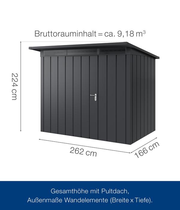 Hörmann Metallgerätehaus Juno JPD8 M-Sk