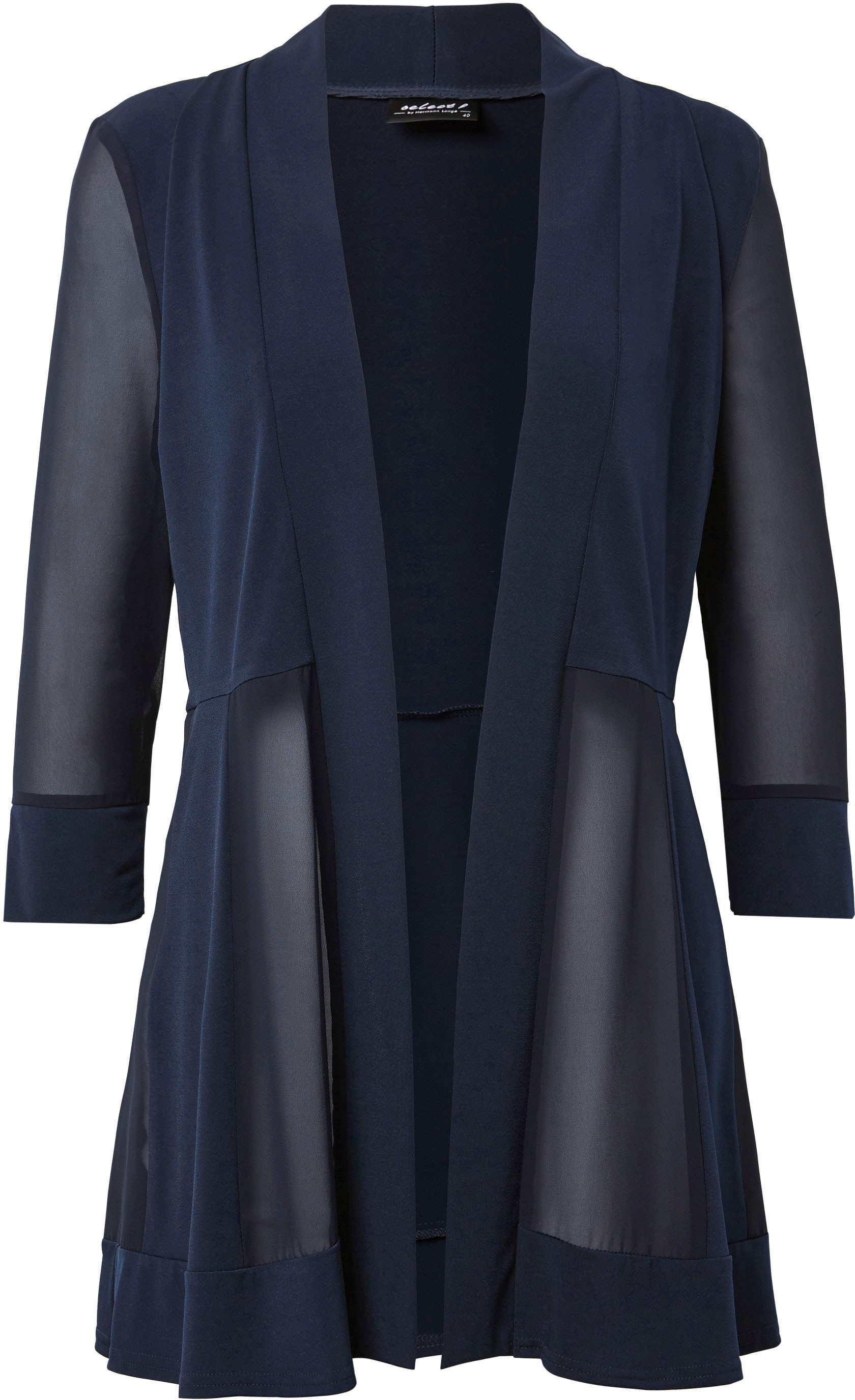 HERMANN LANGE Collection Longblazer »Liliana«, aus Jersey und Chiffon