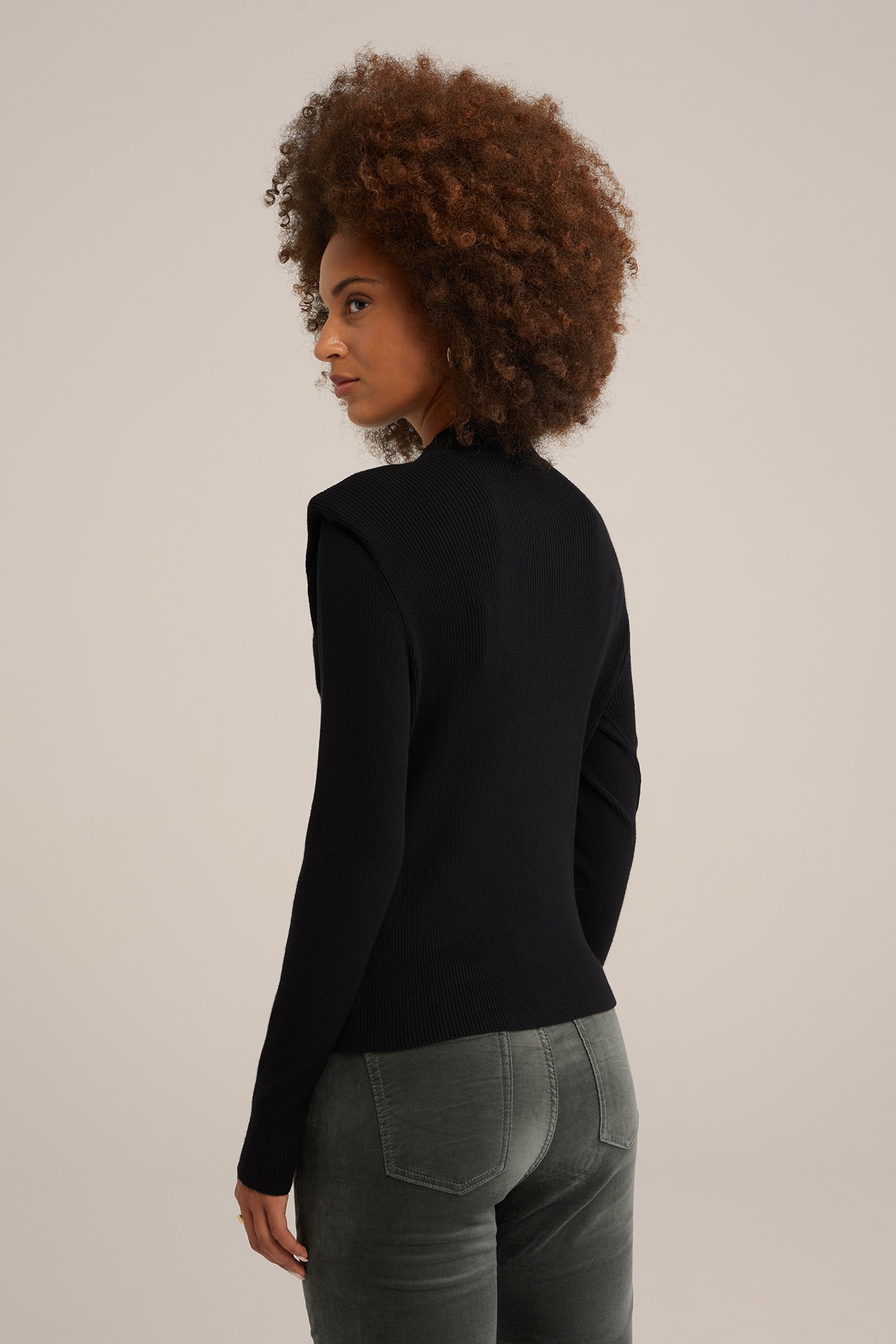 trui met structuur WE Fashion Zwart