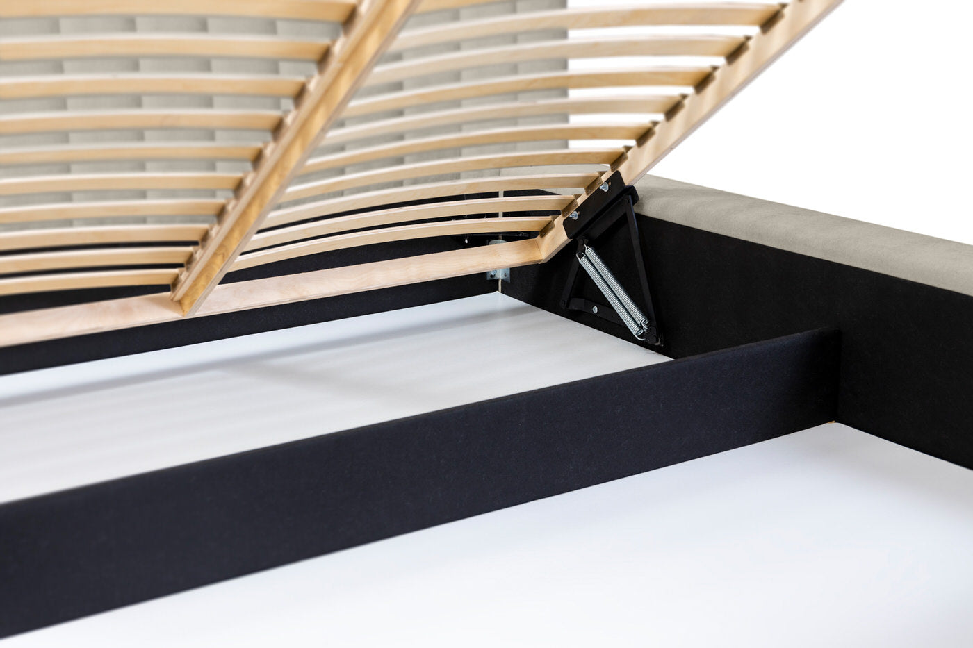 Trae Mobler Como140 x 200 cm Gestoffeerd Bed Taupe