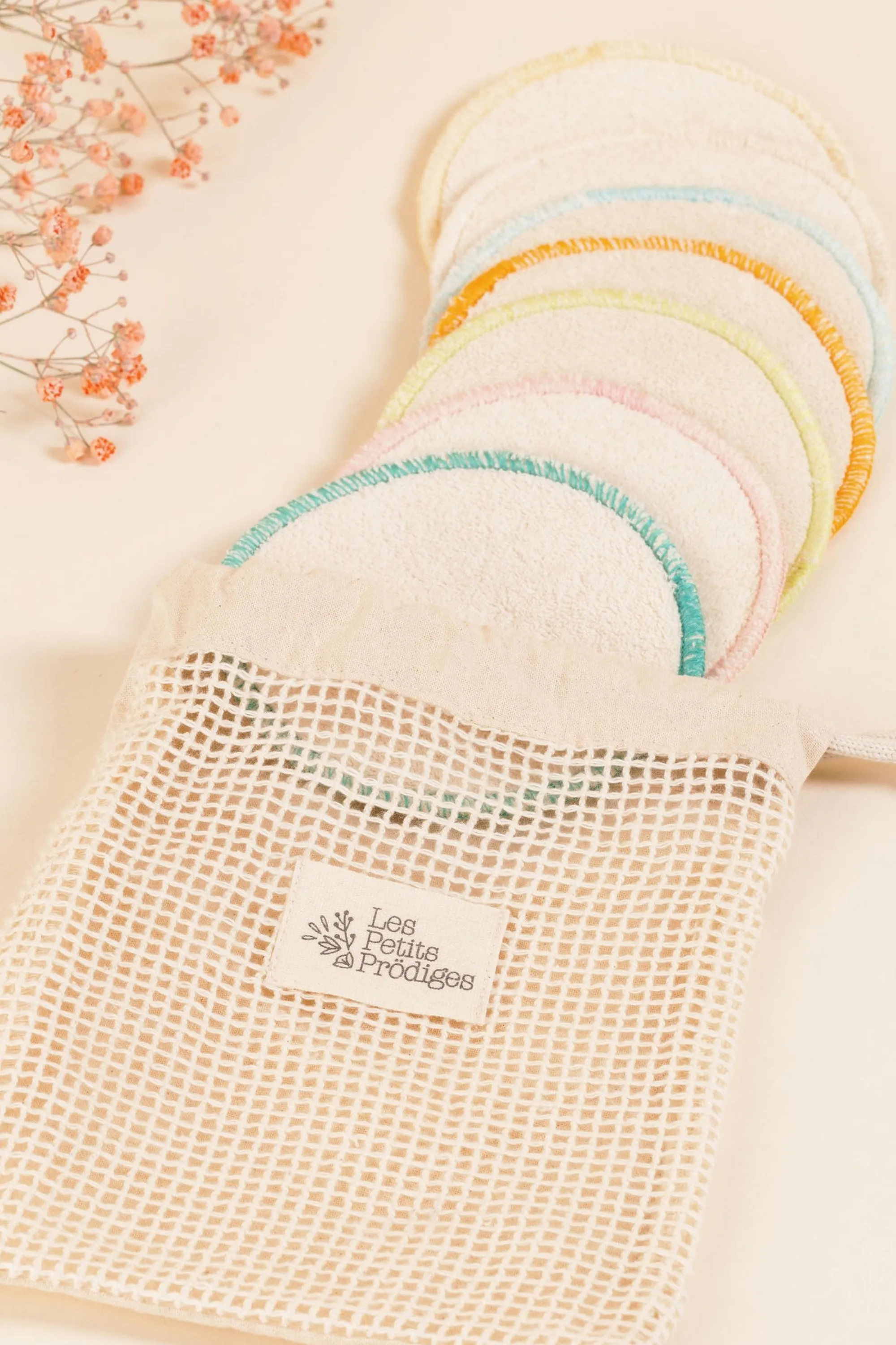 Les Petits Prödiges Lot de 7 cotons lavables & réutilisables-50 g