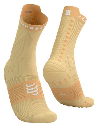 Chaussettes Compressport Pro Racing V4.0 Trail Jaune/Orange