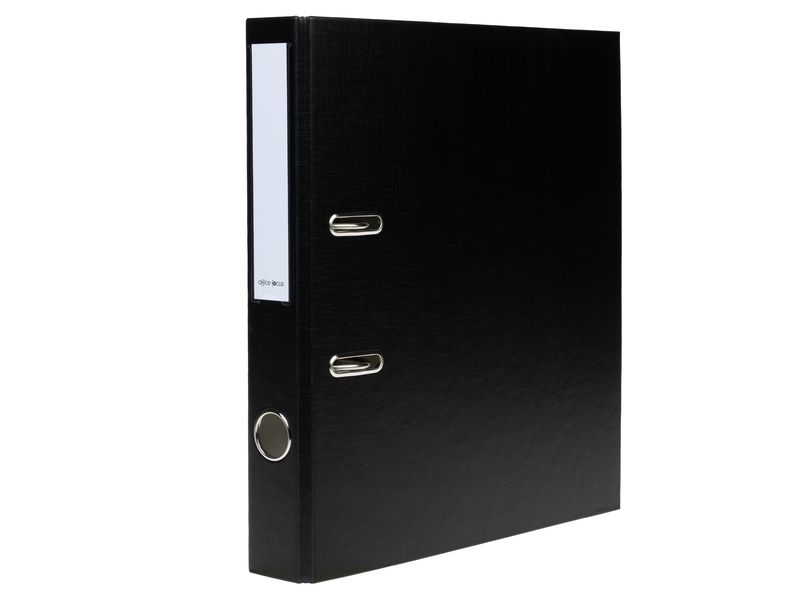 office focus Ordner A4 4 cm, Schwarz A4-Ordner mit Rückenschild und Griffloch