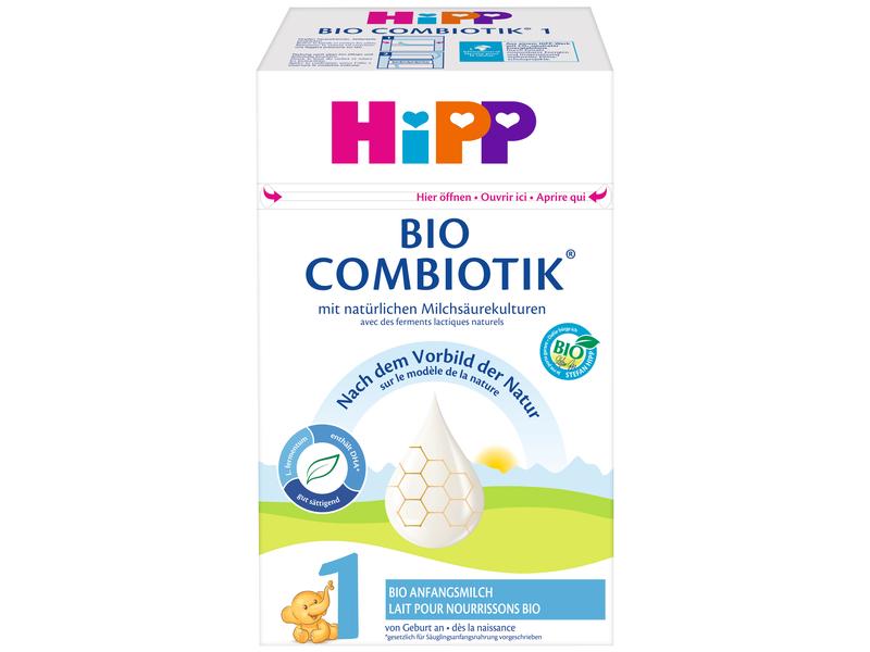 HIPP Anfangsmilch Bio 1 Combiotik 4x 600 g Säuglingsmilchnahrung im praktischen Vorratspack