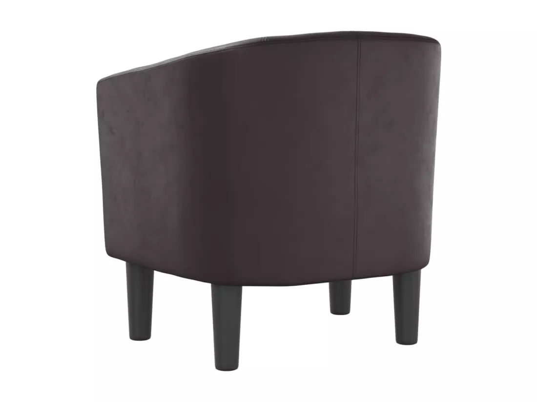 Fauteuil marron similicuir