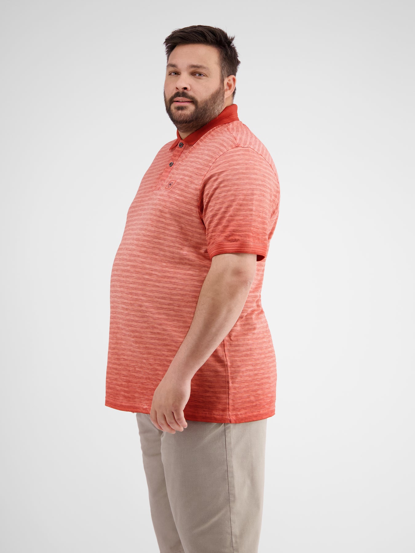 Gestreiftes Poloshirt in Großen Größen