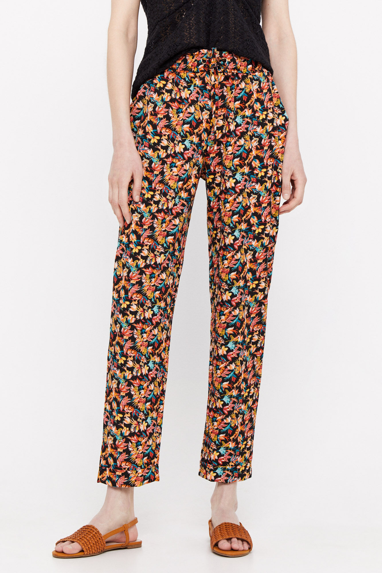 Calças super fluidas - Multicoloridas